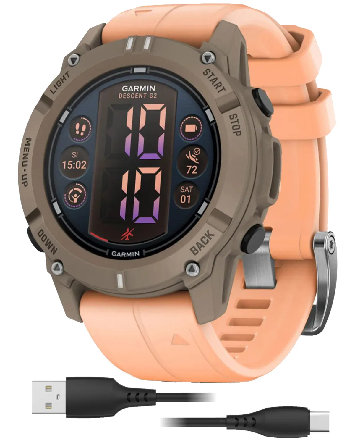 Garmin Descent G2 Watch-style Dive Computer Smartwatch, AMOLED Display, Diving, Wearable4U