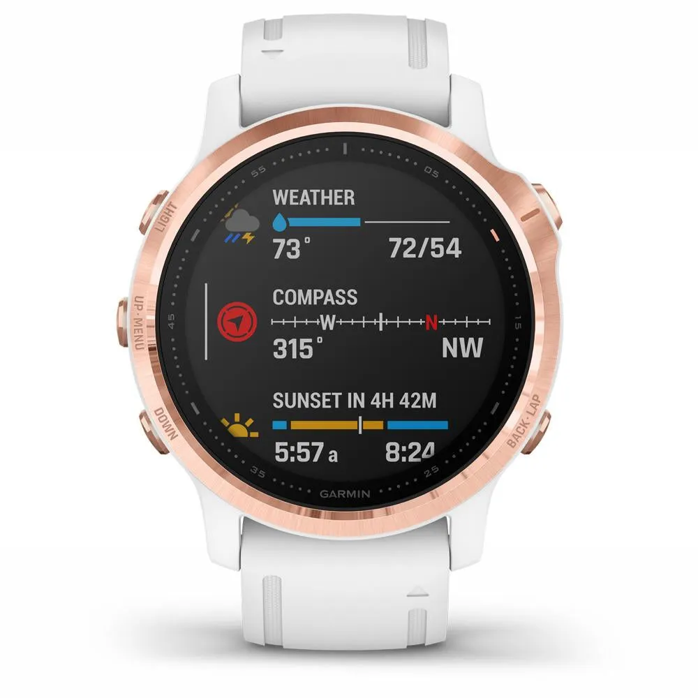 Garmin fenix 6S PRO Multisport GPS Smartwatch (Rose Gold)(010-02159-10)