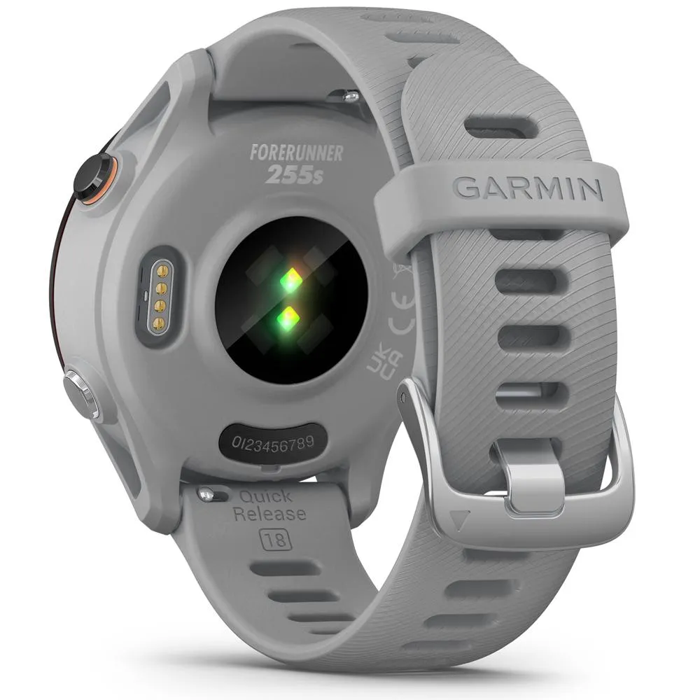 Garmin Forerunner 255S GPS Smartwatch Powder Grey with 2 Year Extended Warranty