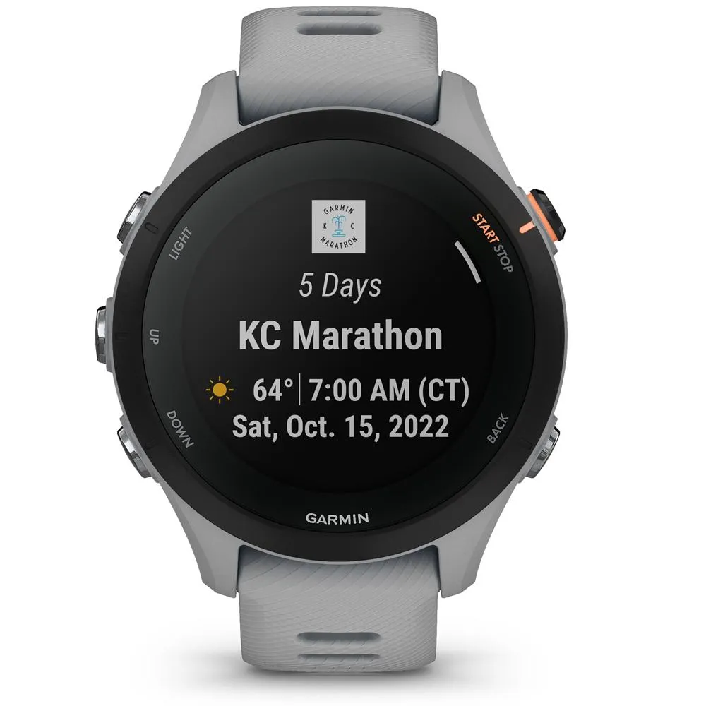 Garmin Forerunner 255S GPS Smartwatch Powder Grey with 2 Year Extended Warranty