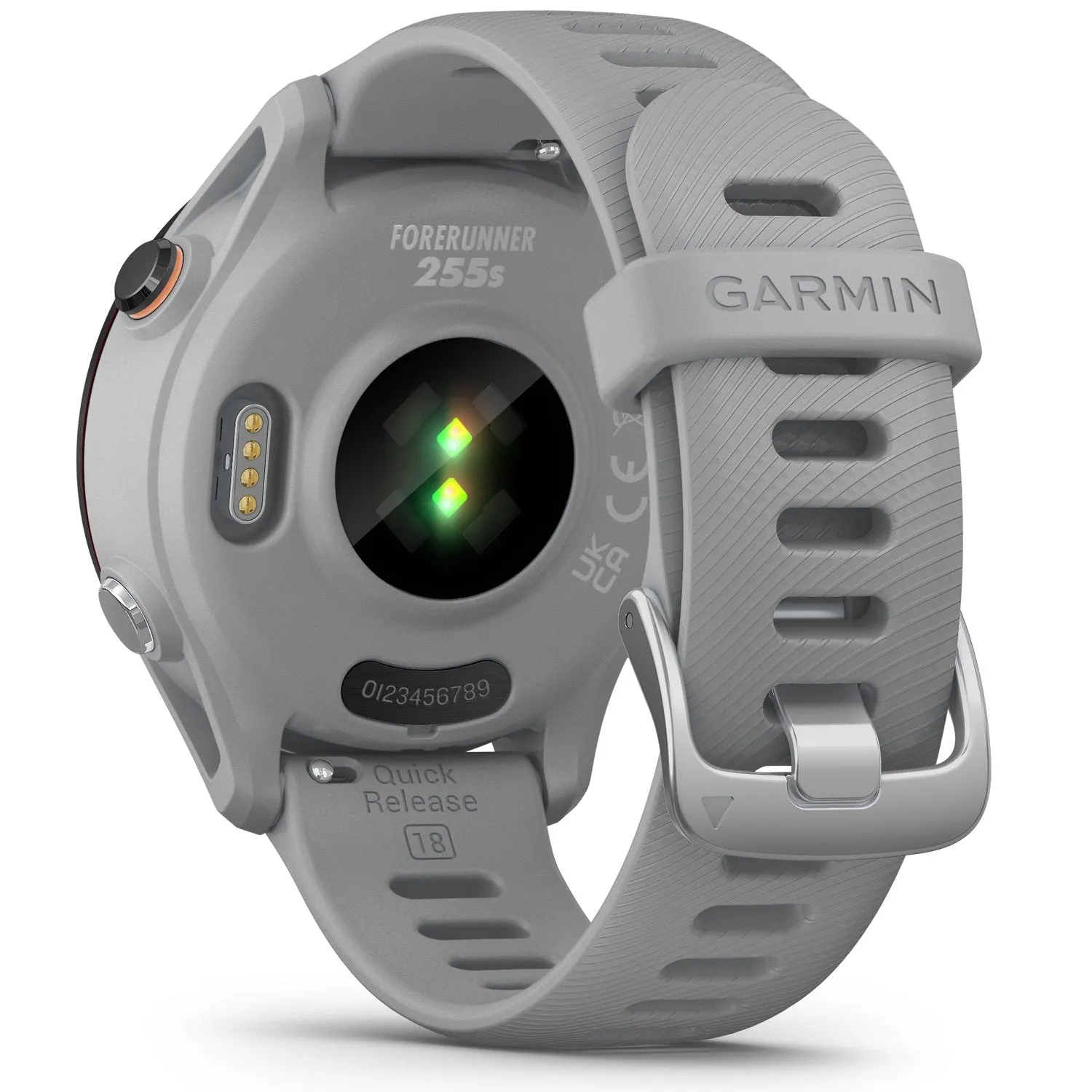 Garmin Forerunner 255S GPS Smartwatch, Powder Grey