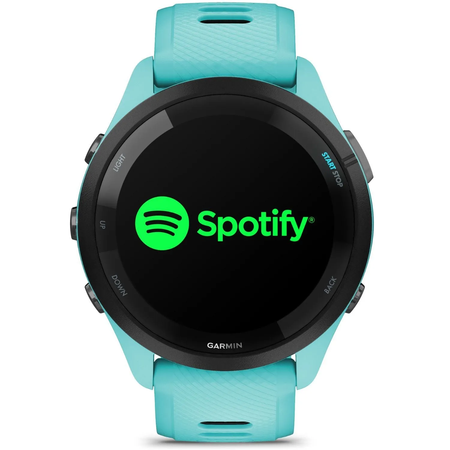 Garmin Forerunner 265 GPS Smartwatch, Aqua/Black   Charging Dock   Dust Cover Bundle
