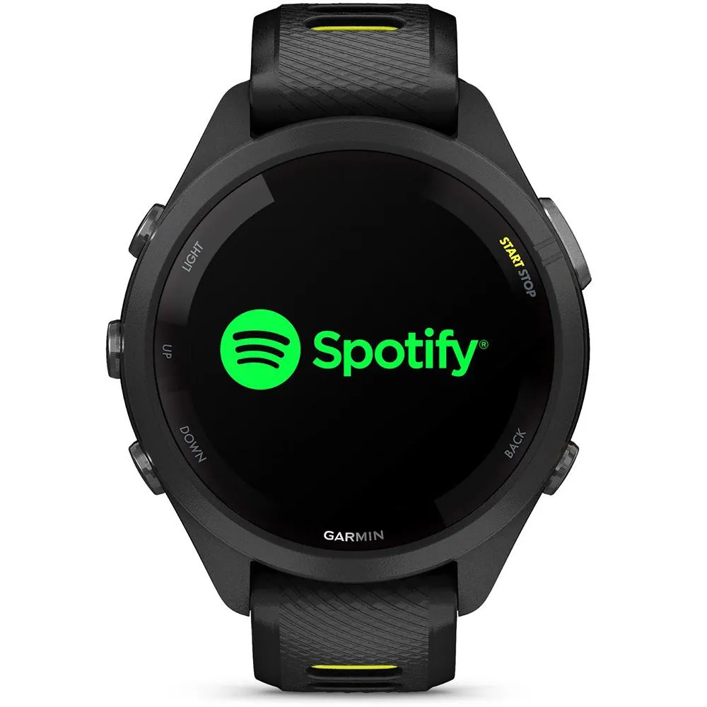 Garmin Forerunner 265S GPS Smartwatch Black/Amp Yellow with 2 Year Warranty