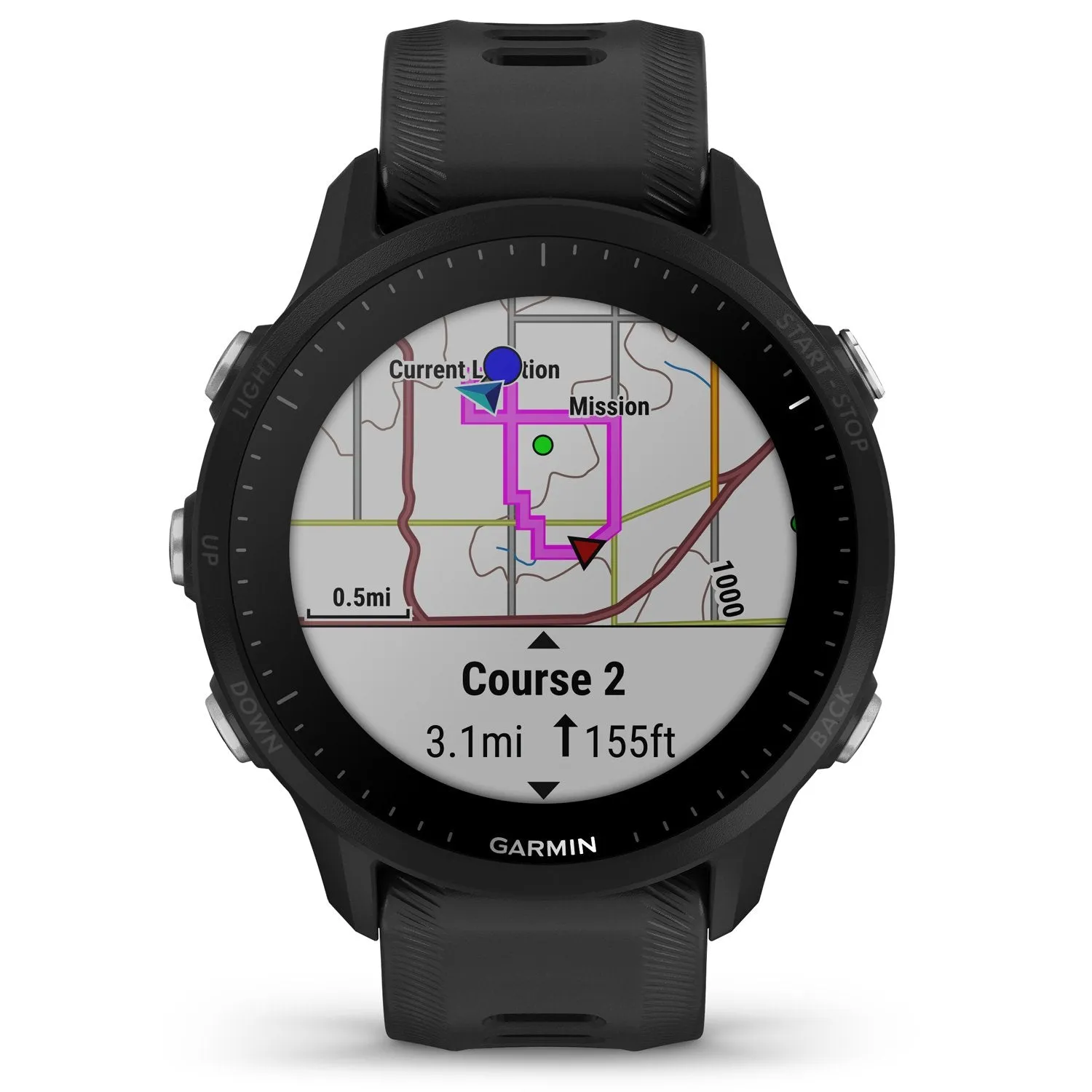 Garmin Forerunner 955 Solar GPS Smartwatch, Black