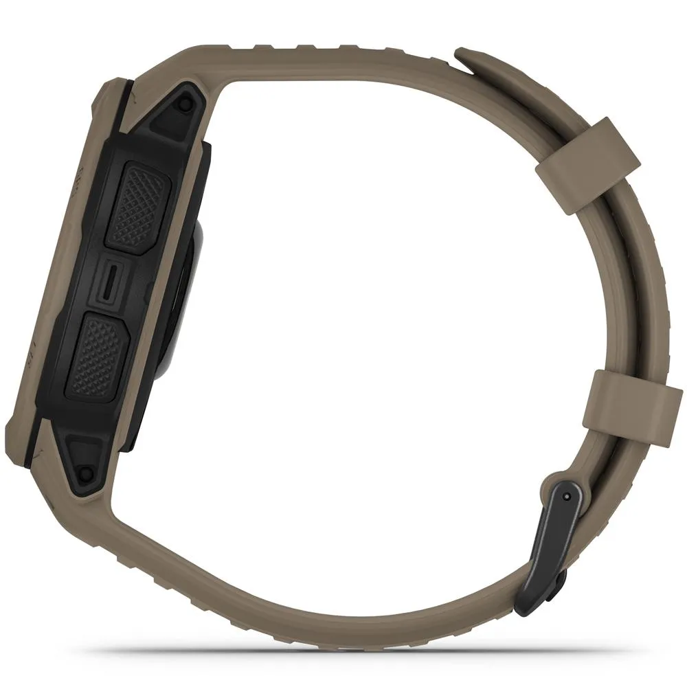 Garmin Instinct 2 Solar Smartwatch, Tactical Edition, Coyote Tan   Accessories Bundle
