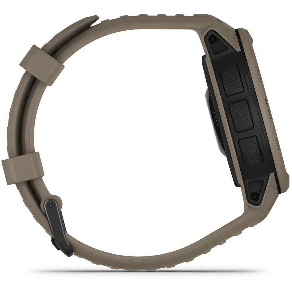 Garmin Instinct 2 Solar Smartwatch, Tactical Edition, Coyote Tan   Accessories Bundle