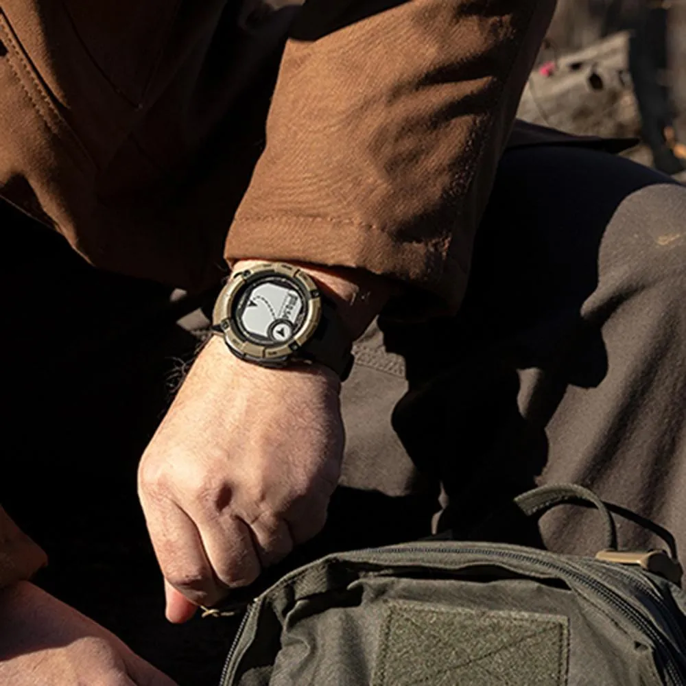 Garmin Instinct 2X Solar Smartwatch Coyote Tan   Bottle & Heart Rate Strap XS-S