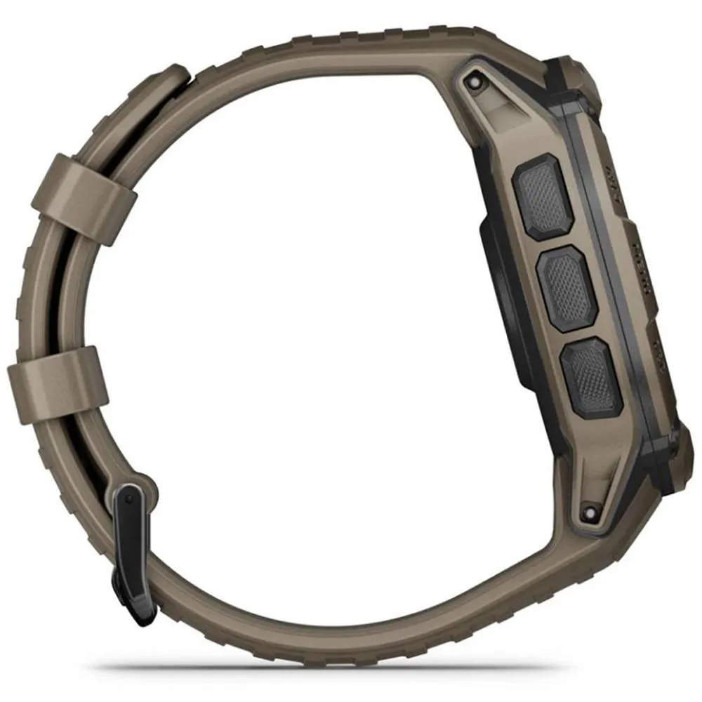 Garmin Instinct 2X Solar Smartwatch Coyote Tan   Bottle & Heart Rate Strap XS-S