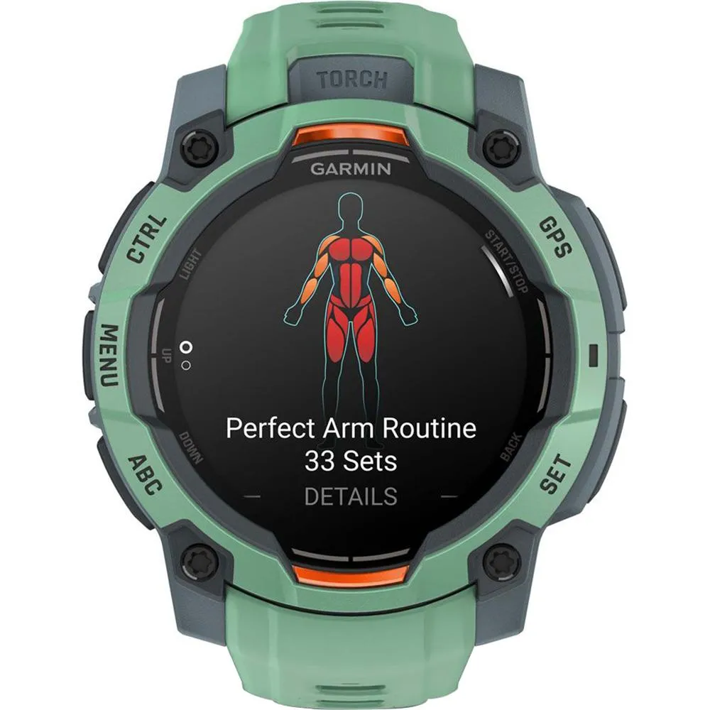Garmin Instinct 3-45 mm GPS Smartwatch AMOLED Neo Tropic   Charging Dock Bundle