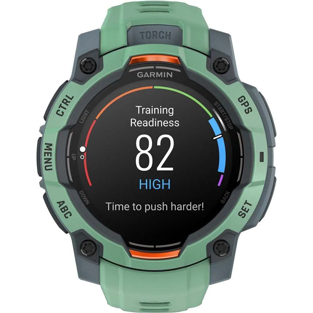 Garmin Instinct 3-45 mm GPS Smartwatch AMOLED Neo Tropic   Charging Dock Bundle