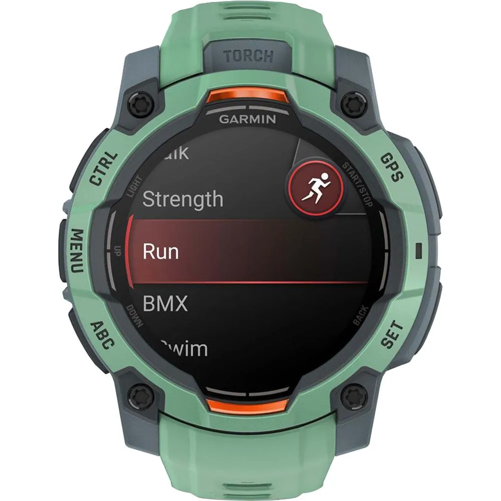 Garmin Instinct 3-45 mm GPS Smartwatch AMOLED Neo Tropic   Charging Dock Bundle