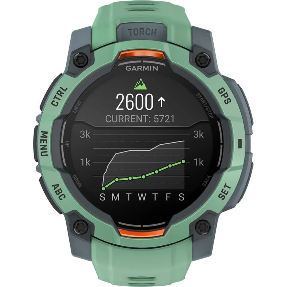 Garmin Instinct 3-45 mm GPS Smartwatch AMOLED Neo Tropic   Charging Dock Bundle