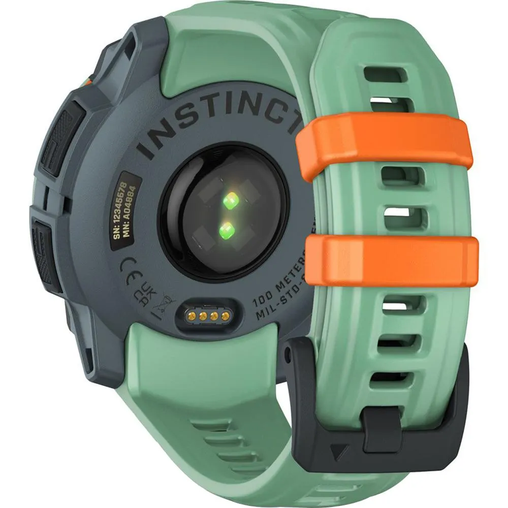 Garmin Instinct 3-45 mm GPS Smartwatch AMOLED Neo Tropic   Charging Dock Bundle
