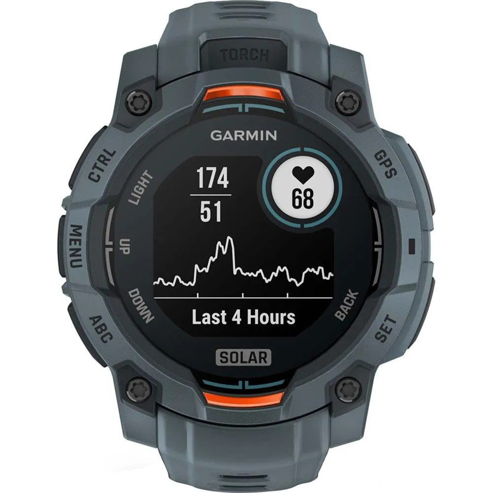 Garmin Instinct 3 45 mm Smartwatch SOLAR Twilight   2x Protector   2 Yr Warranty