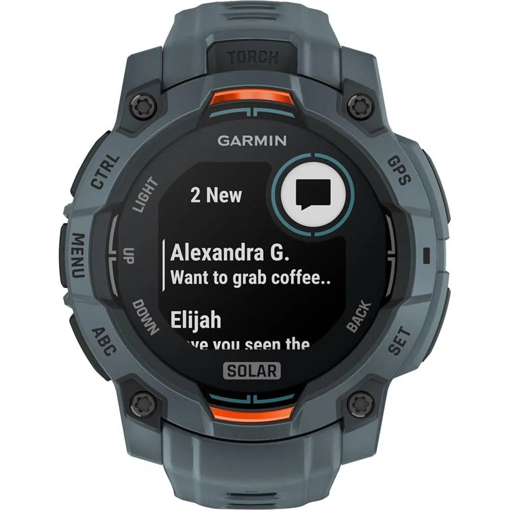 Garmin Instinct 3 45 mm Smartwatch SOLAR Twilight   2x Protector   2 Yr Warranty