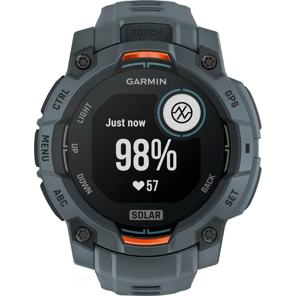 Garmin Instinct 3 45 mm Smartwatch SOLAR Twilight   2x Protector   2 Yr Warranty