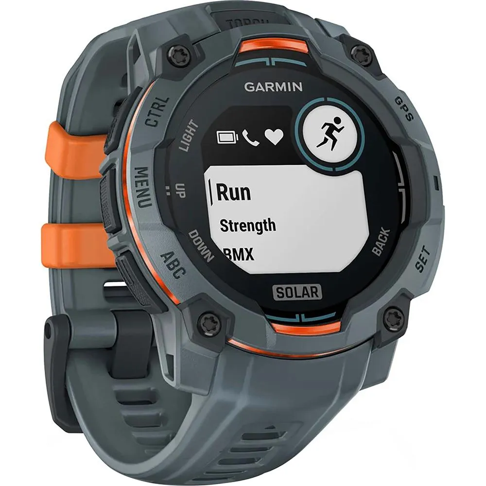Garmin Instinct 3 45 mm Smartwatch SOLAR Twilight   2x Protector   2 Yr Warranty