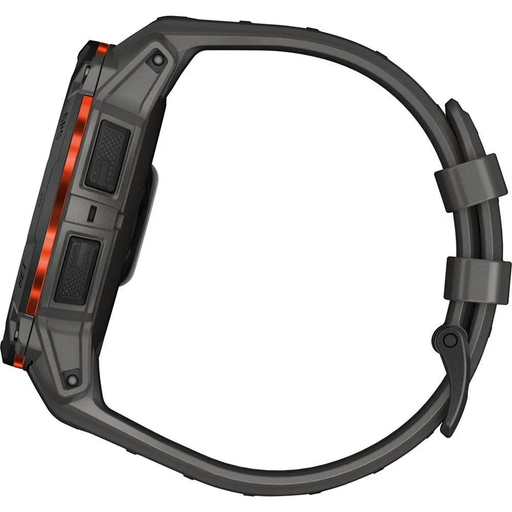 Garmin Instinct 3 - 50 mm GPS Smartwatch, SOLAR   Charging Dock   Protector Bundle