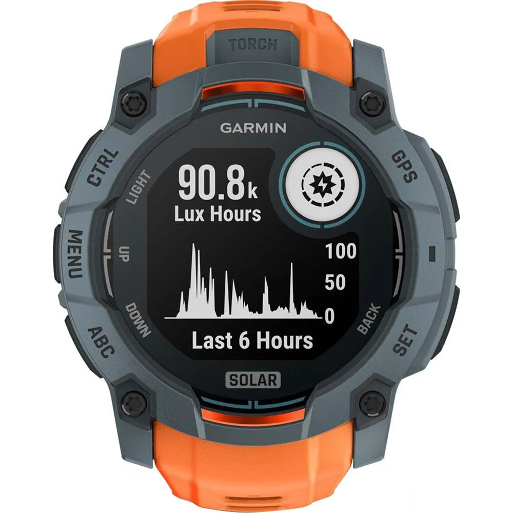 Garmin Instinct 3 - 50 mm GPS Smartwatch SOLAR Twilight   2 Year Warranty Bundle