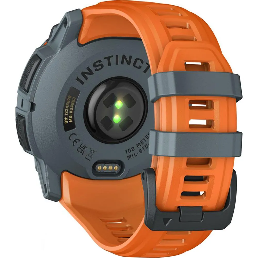 Garmin Instinct 3 - 50 mm GPS Smartwatch SOLAR Twilight   2 Year Warranty Bundle