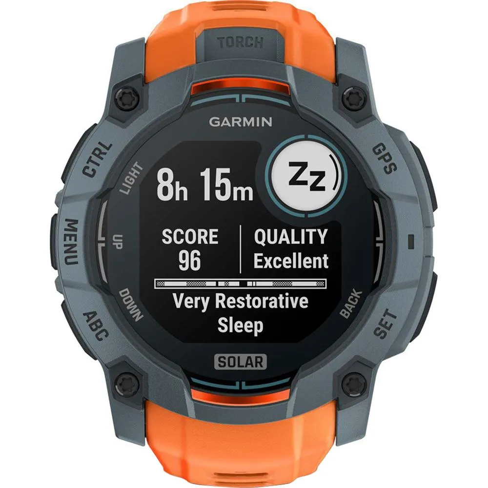 Garmin Instinct 3 - 50 mm GPS Smartwatch SOLAR Twilight   2 Year Warranty Bundle