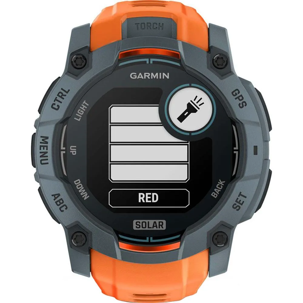 Garmin Instinct 3 - 50 mm GPS Smartwatch SOLAR Twilight   2 Year Warranty Bundle