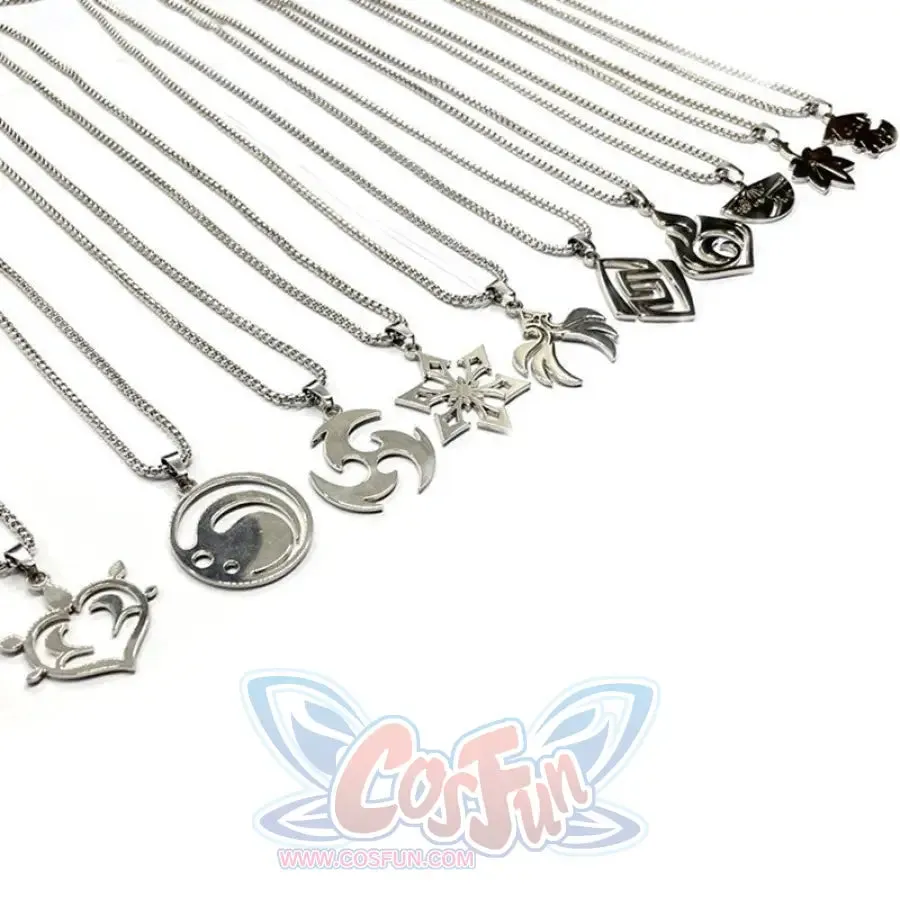 Genshin Impact Vision Necklaces Silver Version C07313