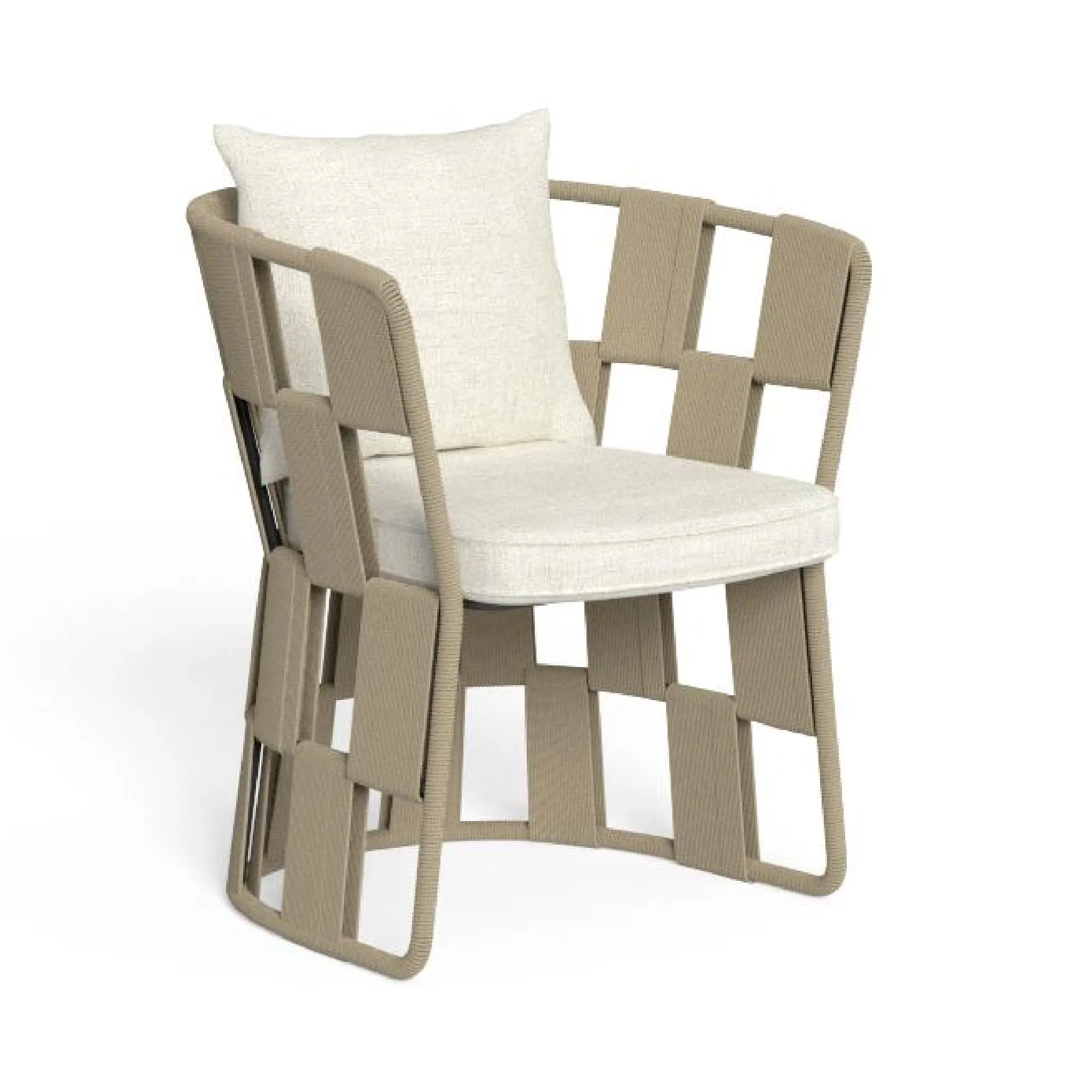Geometric Rope Outdoor Dining Chair | Talenti Scacco
