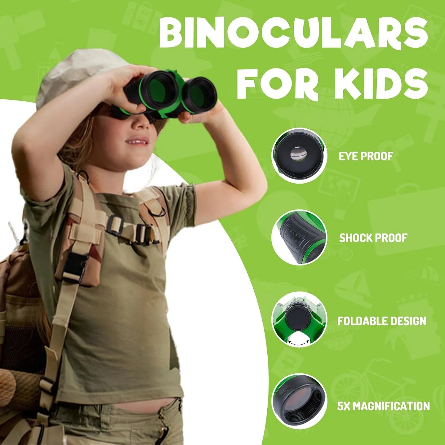GINMIC Miniature Sherlock Holmes Survival Set: 11 Pieces of Bug Snatching, Wilderness Whacking, and Nature Sneaking Gear for Aspiring Adventurers Aged 3-12!
