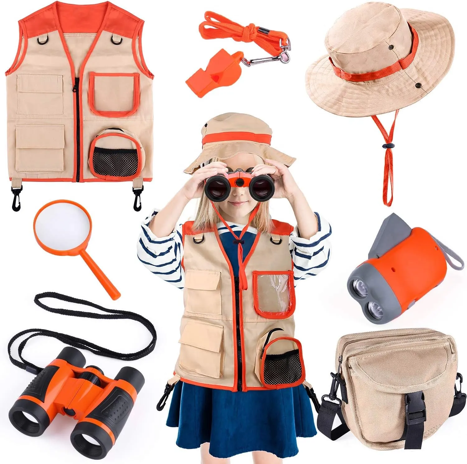 GINMIC Miniature Sherlock Holmes Survival Set: 11 Pieces of Bug Snatching, Wilderness Whacking, and Nature Sneaking Gear for Aspiring Adventurers Aged 3-12!