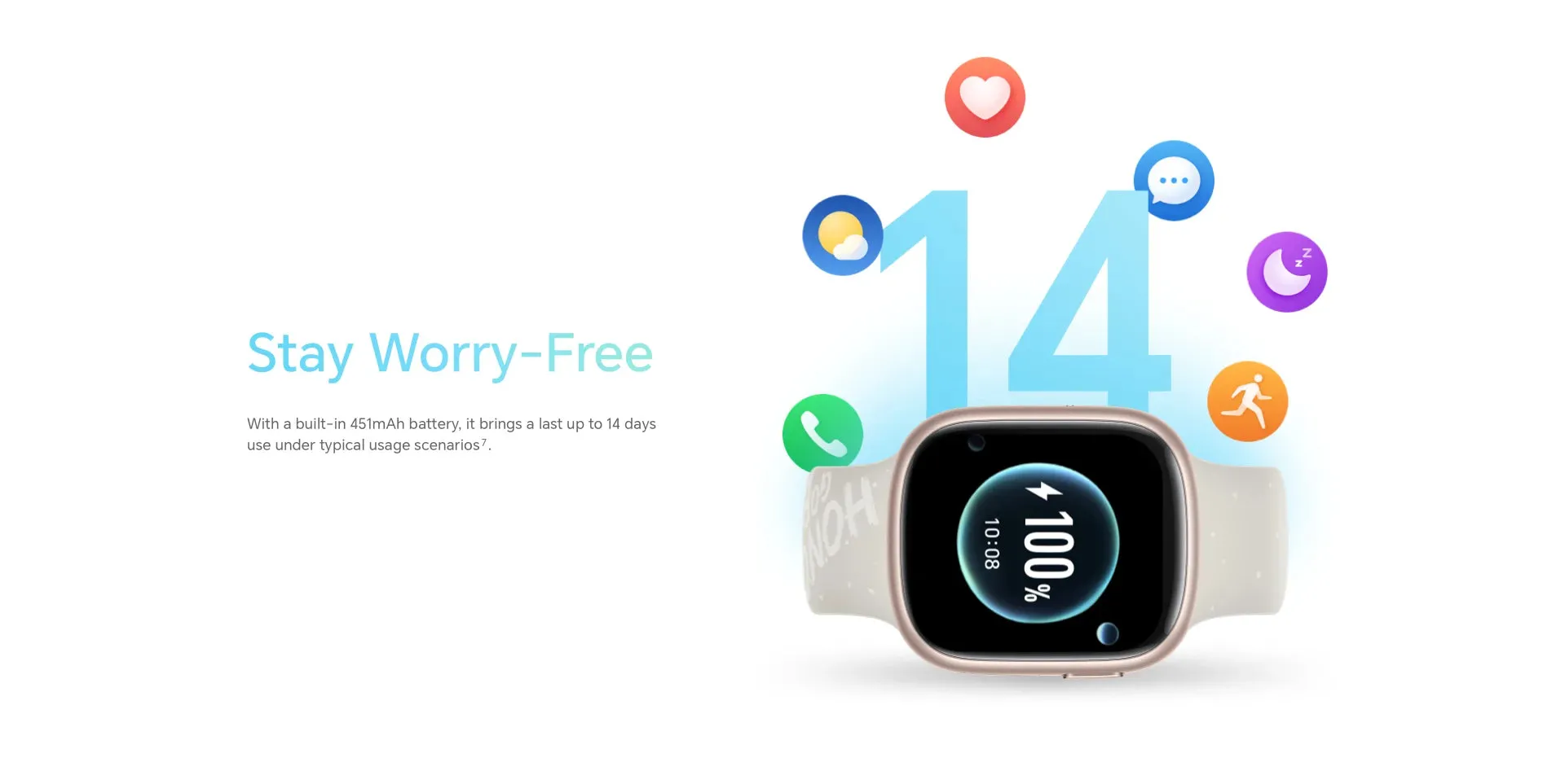 Global Version Honor Smart Watch 4 GPS Bluetooth 5.2 Up to 14 Days Long Battery