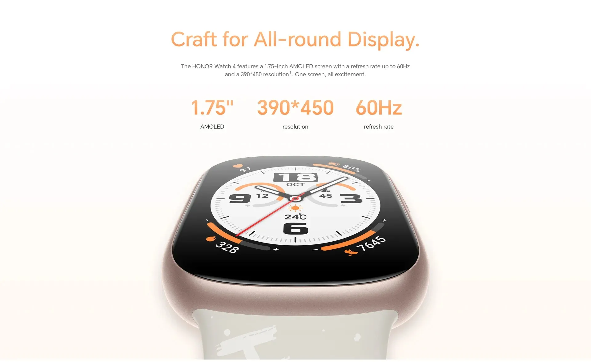 Global Version Honor Smart Watch 4 GPS Bluetooth 5.2 Up to 14 Days Long Battery