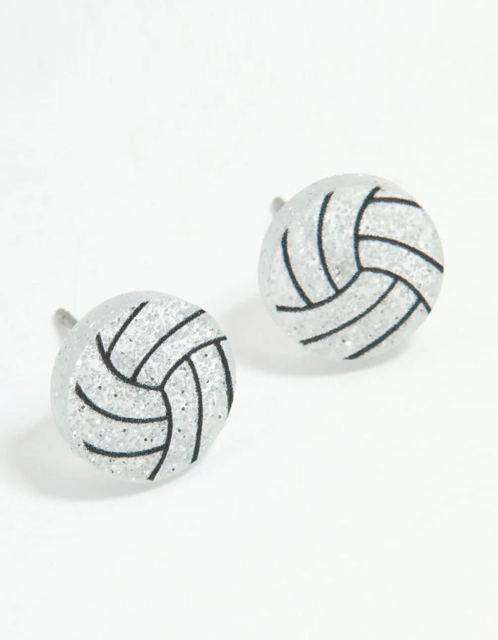 Gold Netball Stud Earrings
