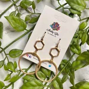 Gold Symetric Earrings