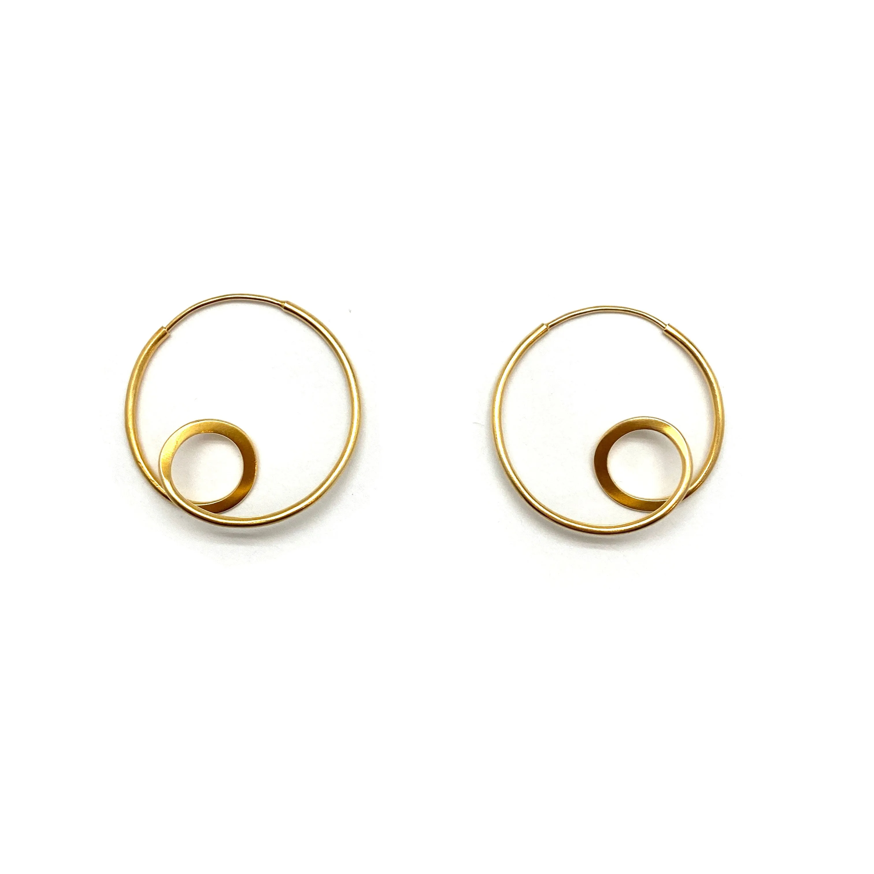 Gold Vermeil Loop Earrings