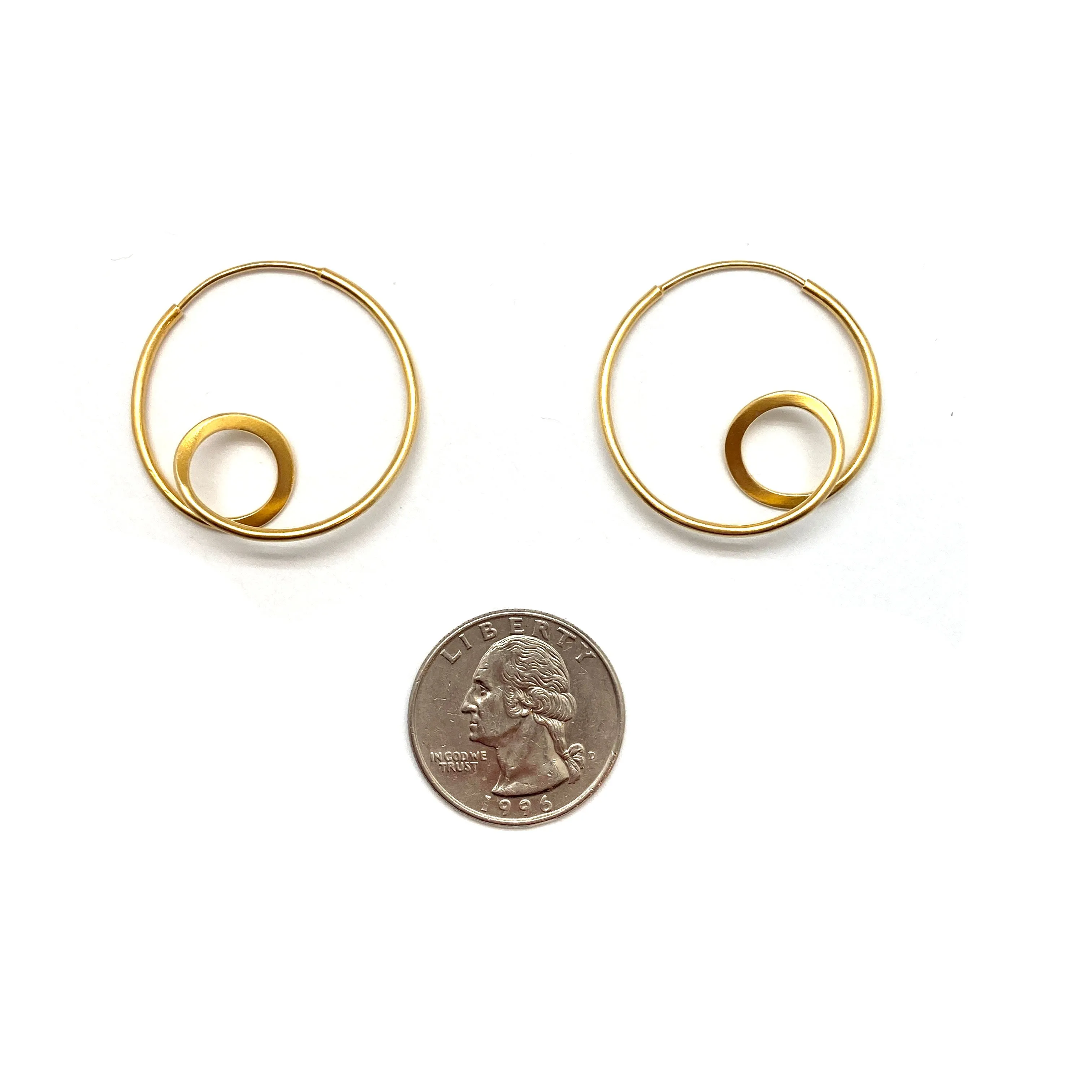 Gold Vermeil Loop Earrings