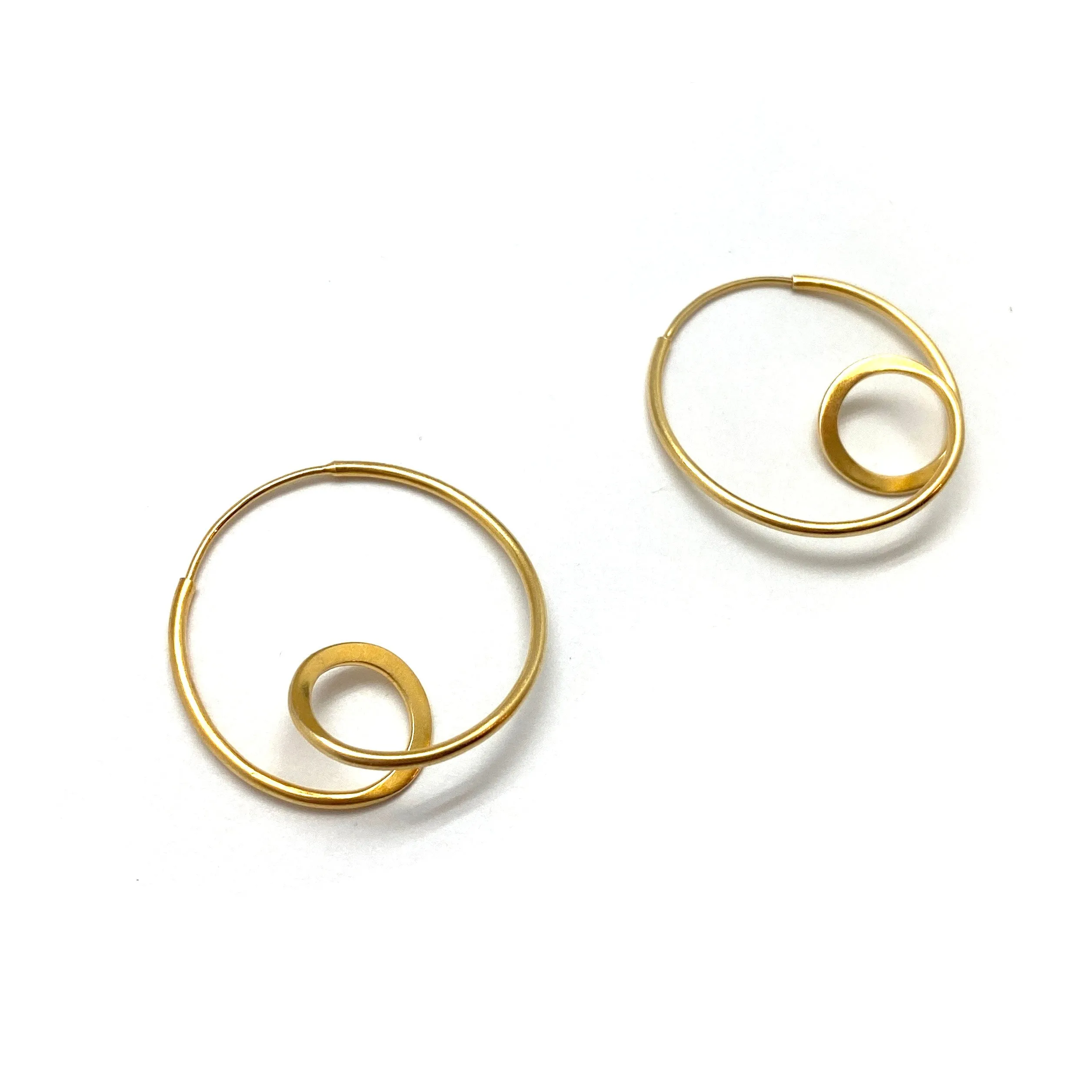 Gold Vermeil Loop Earrings
