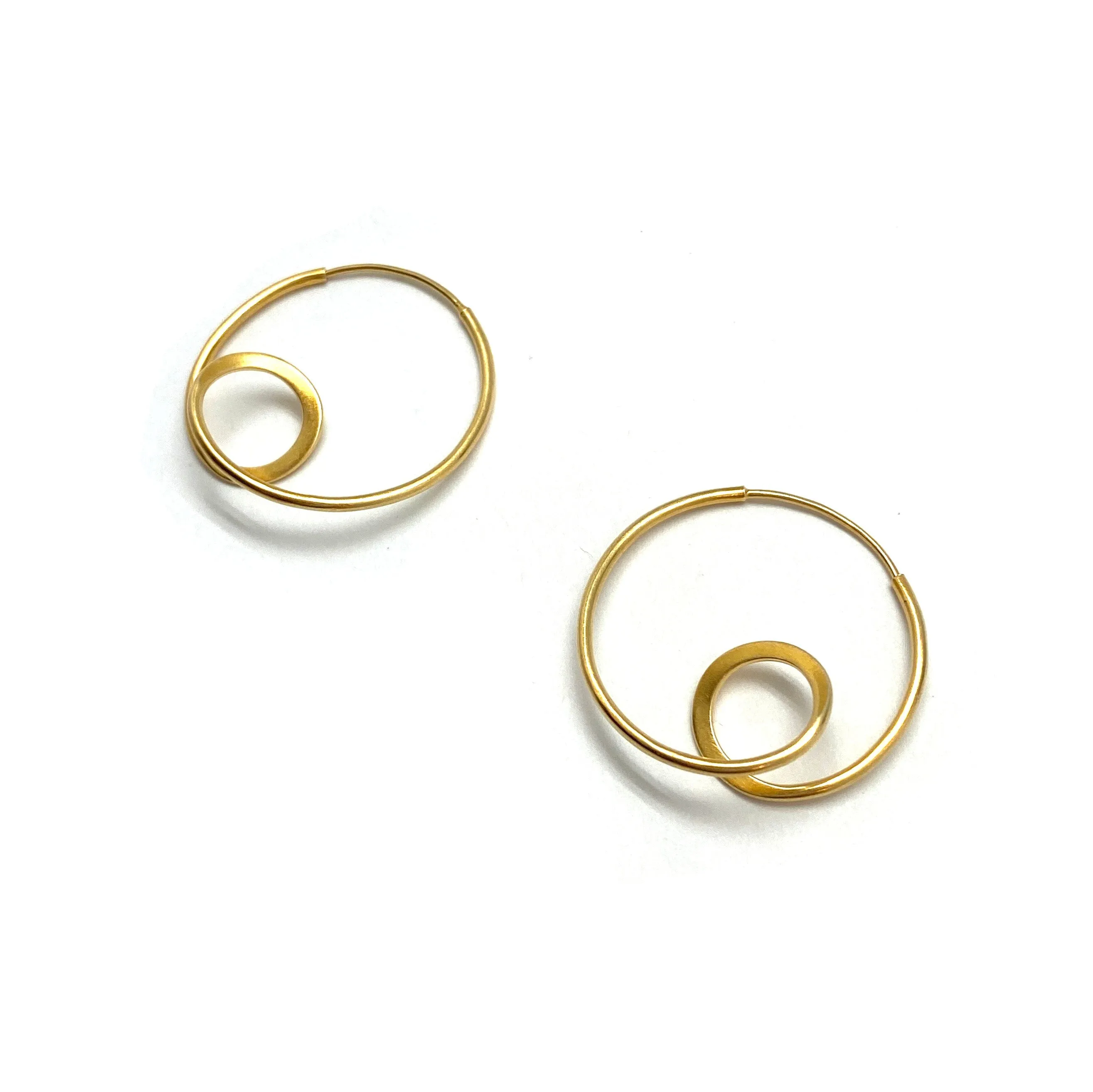 Gold Vermeil Loop Earrings