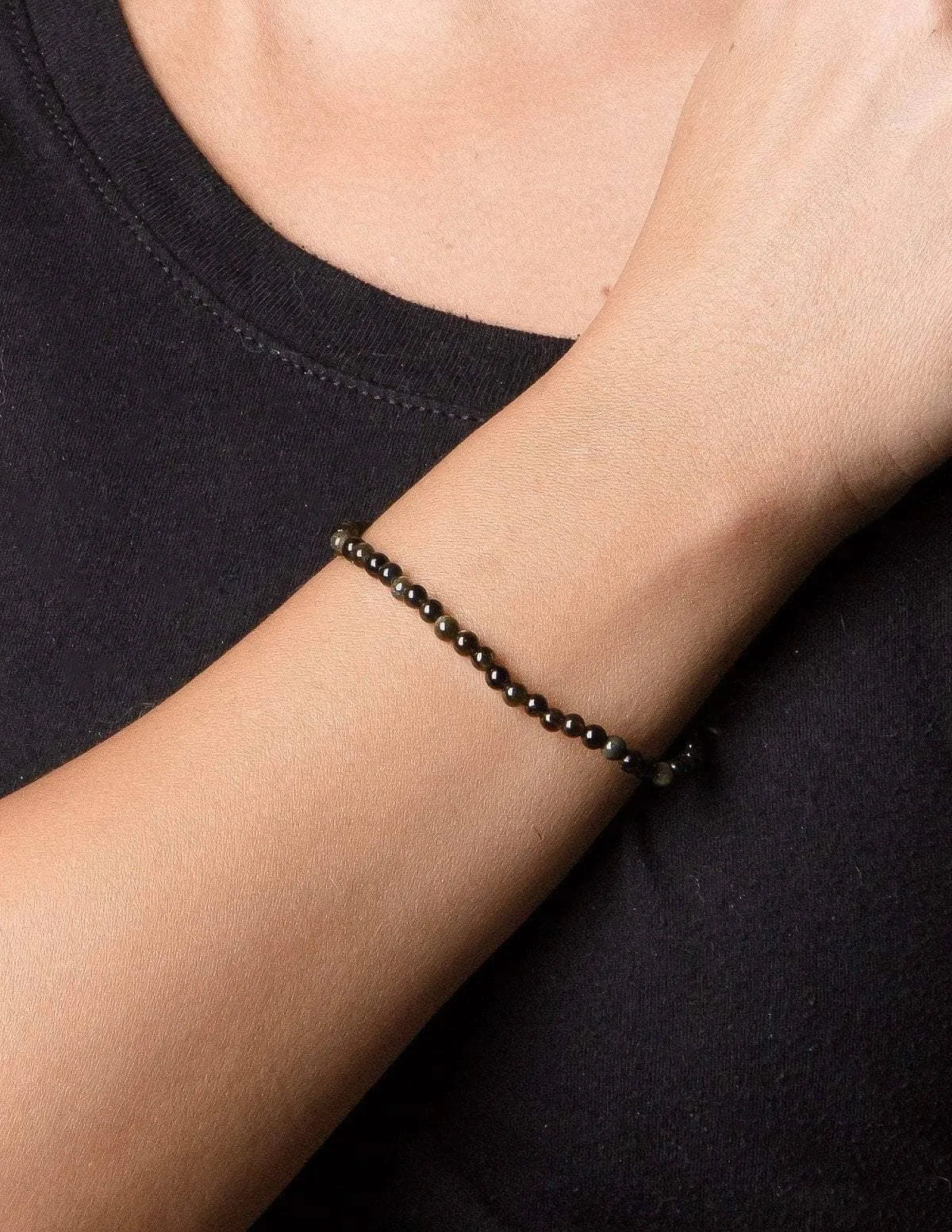 Golden Obsidian Mini Gemstone Bracelet