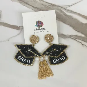 Grad Cap Earrings