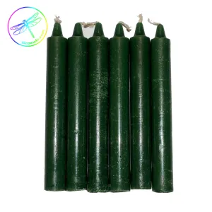 Green Taper Candle