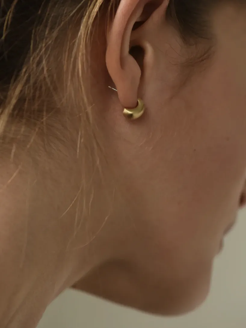 Half Loop Studs - Brass