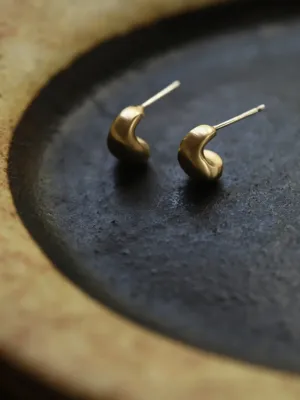 Half Loop Studs - Brass
