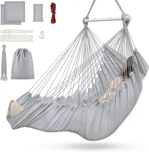 Hammock Chair, Grey- new but open scruffy box
