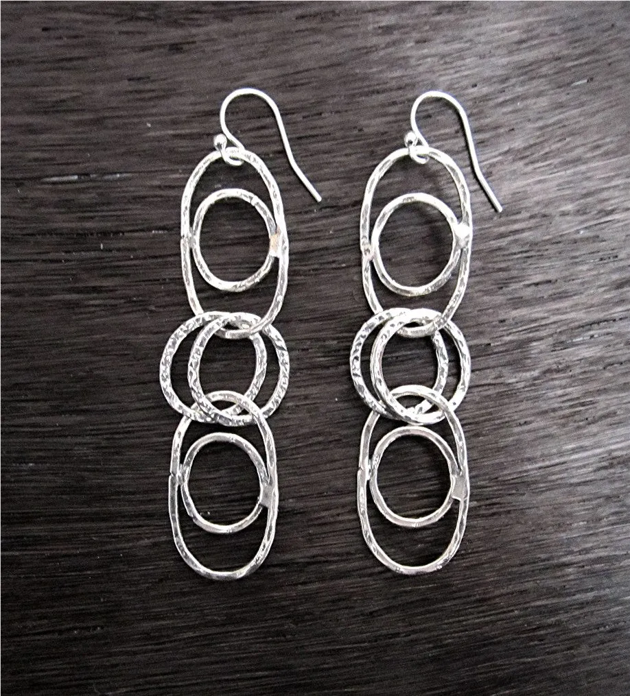 Handmade Sterling Silver Double Loop Jewelry Link (set of 2)(N)