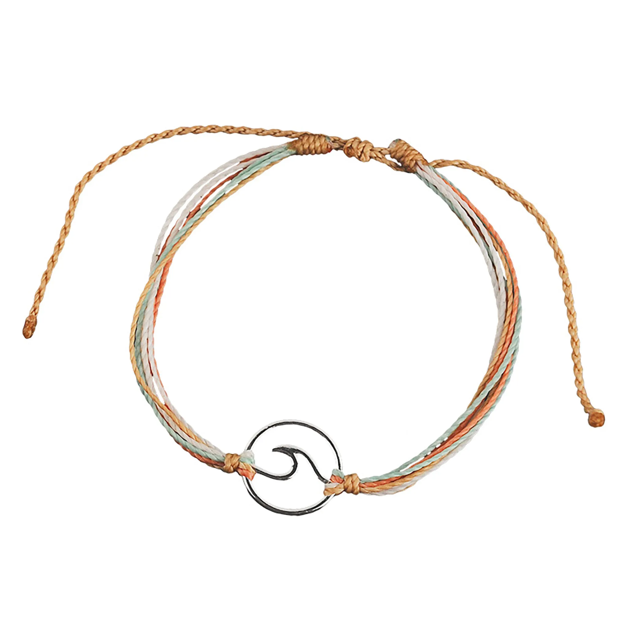 Handmade Wax Cord Wave Bracelet