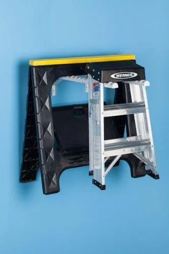 HangerJack Foldable Hanger Storage System for Clothes and Laundry, Closet Organizer, Garage and Ladder Storage, Tool and Extension Cords, and Bike Rack