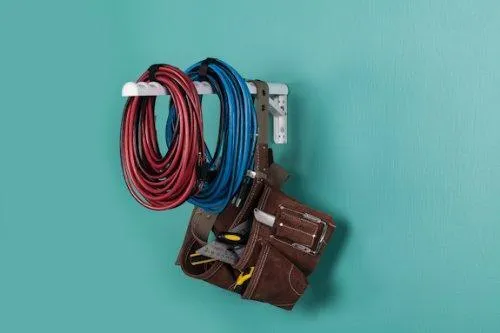 HangerJack Foldable Hanger Storage System for Clothes and Laundry, Closet Organizer, Garage and Ladder Storage, Tool and Extension Cords, and Bike Rack