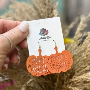 Happy Thanksgiving Earrings