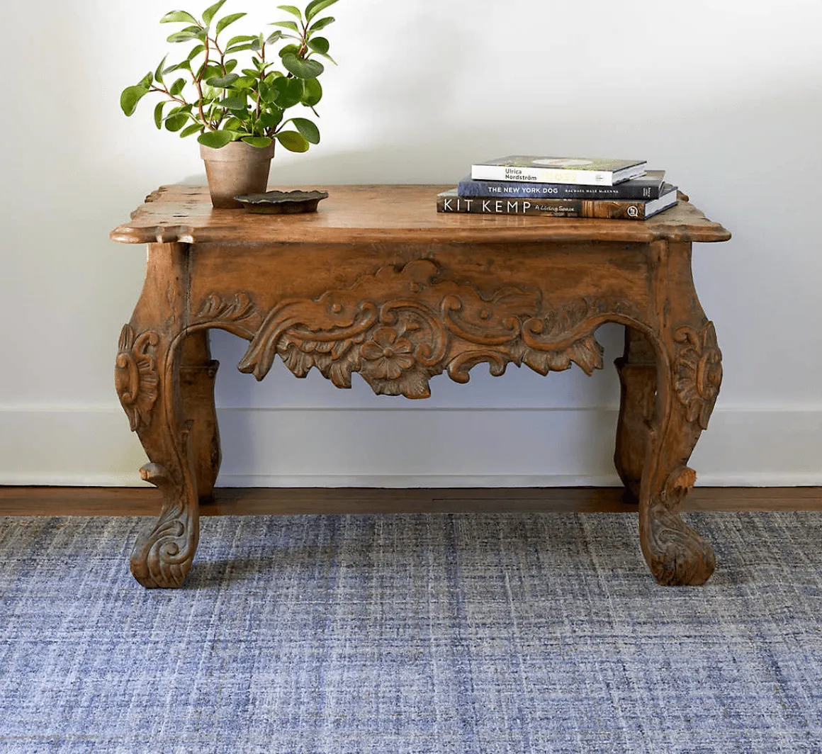 Harris Wool Rug - Blue & Ivory